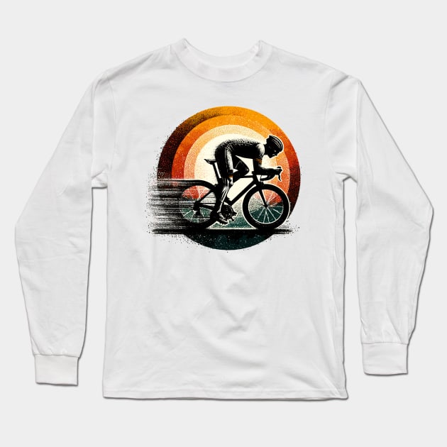 Road Cycling Long Sleeve T-Shirt by Vehicles-Art